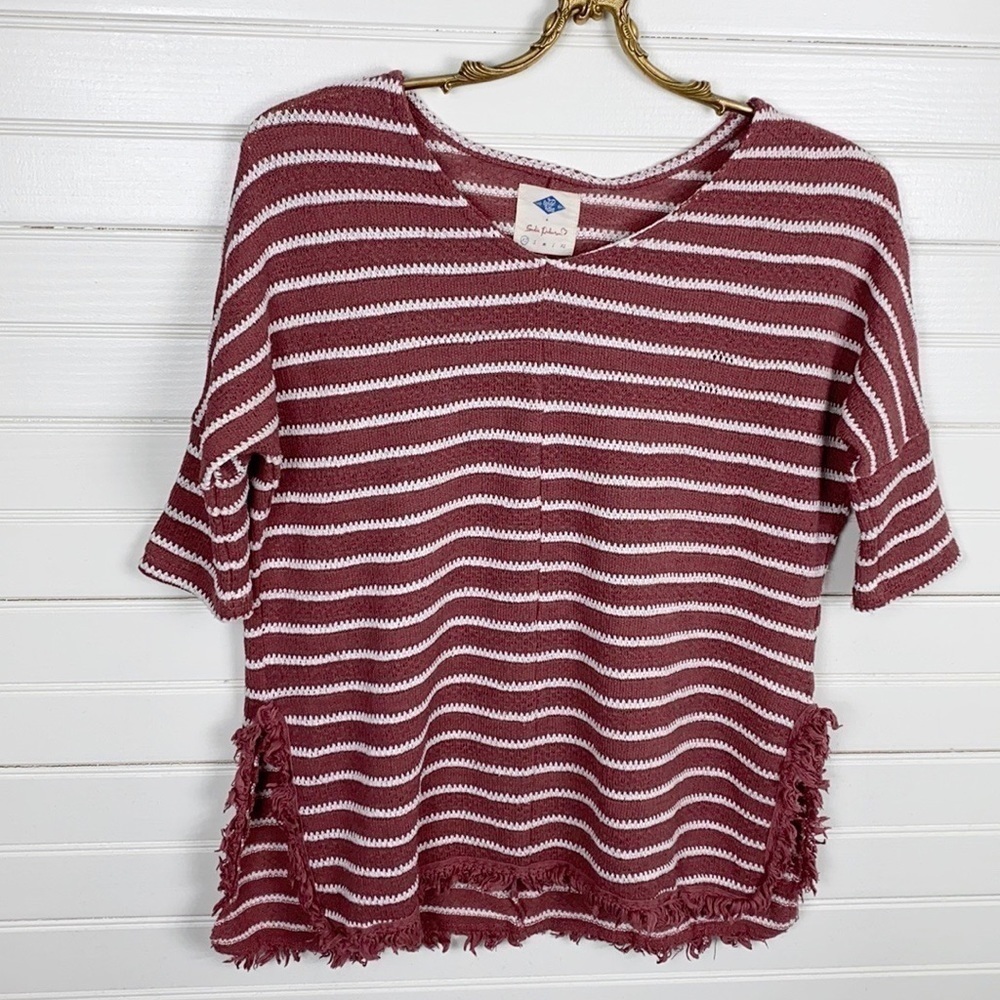 Wild Blue X Sadie Robertson Striped Shirt Size XS